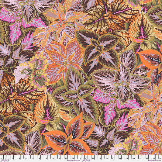 Kaffe Fassett Collective August 2025 : Bold Leaves Brown PWPJ132.BROWN (Estimated Arrival August 2025)