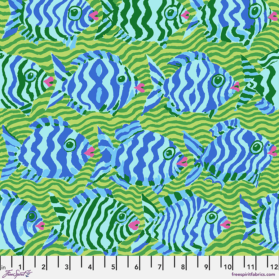 Kaffe Fassett Collective August 2025 : Minnows Lime PWBM100.LIME
