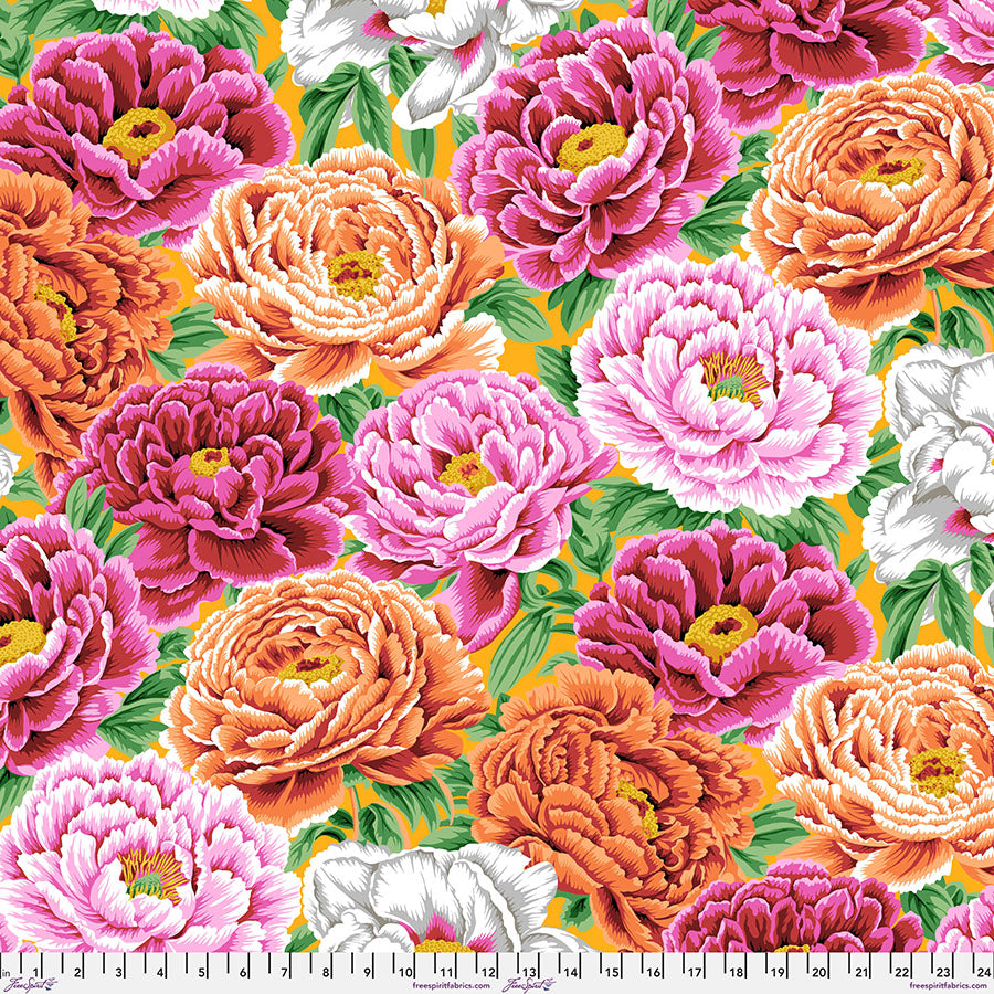 Kaffe Fassett Collective August 2025 : Tibetan Peony Warm PWPJ136.WARM