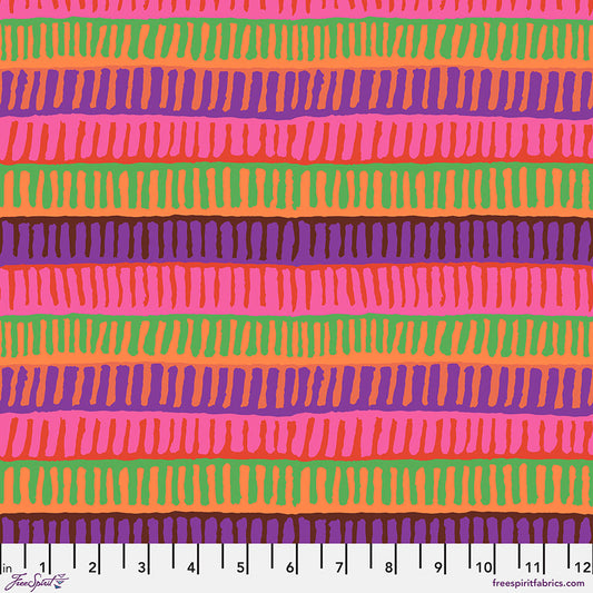 Kaffe Fassett Collective August 2025 : Zipper Stripe Red PWBM103.RED