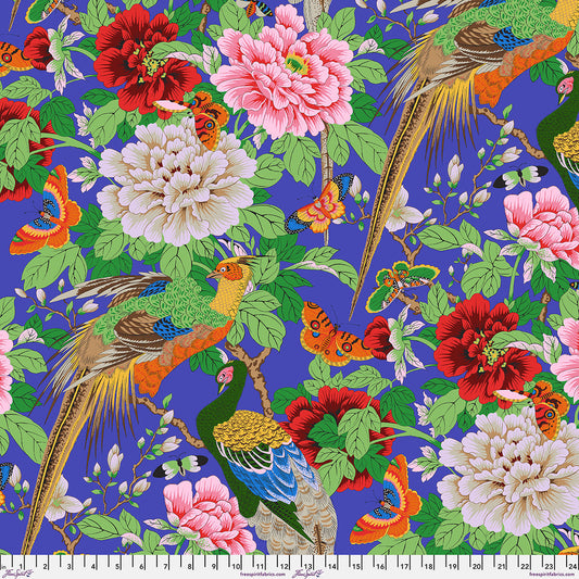 Kaffe Fassett Collective August 2026 : Birds and Bees Purple PWPJ142.PURPLE