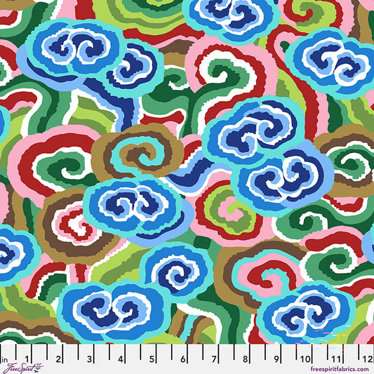 Kaffe Fassett Collective August 2026 : Cloud Scrolls Blue PWPJ138.BLUE