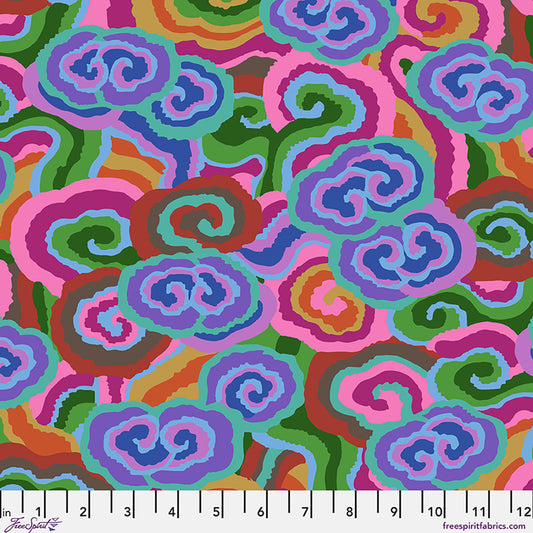 Kaffe Fassett Collective August 2026 : Cloud Scrolls Deep PWPJ138.DEEP