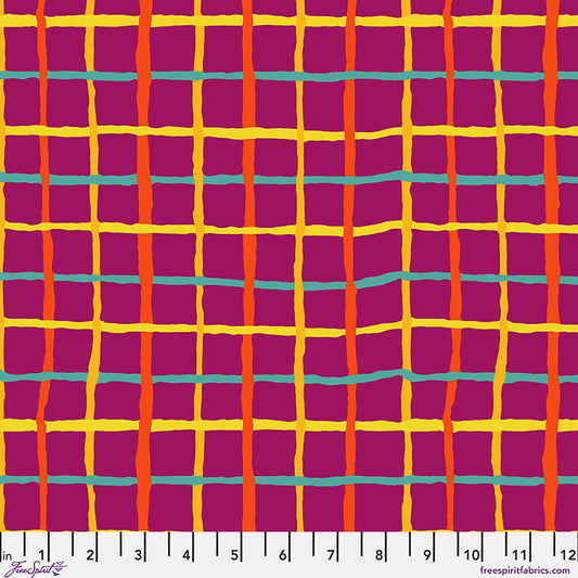 Kaffe Fassett Collective August 2026 : Grid Magenta PWBM105.MAGENTA