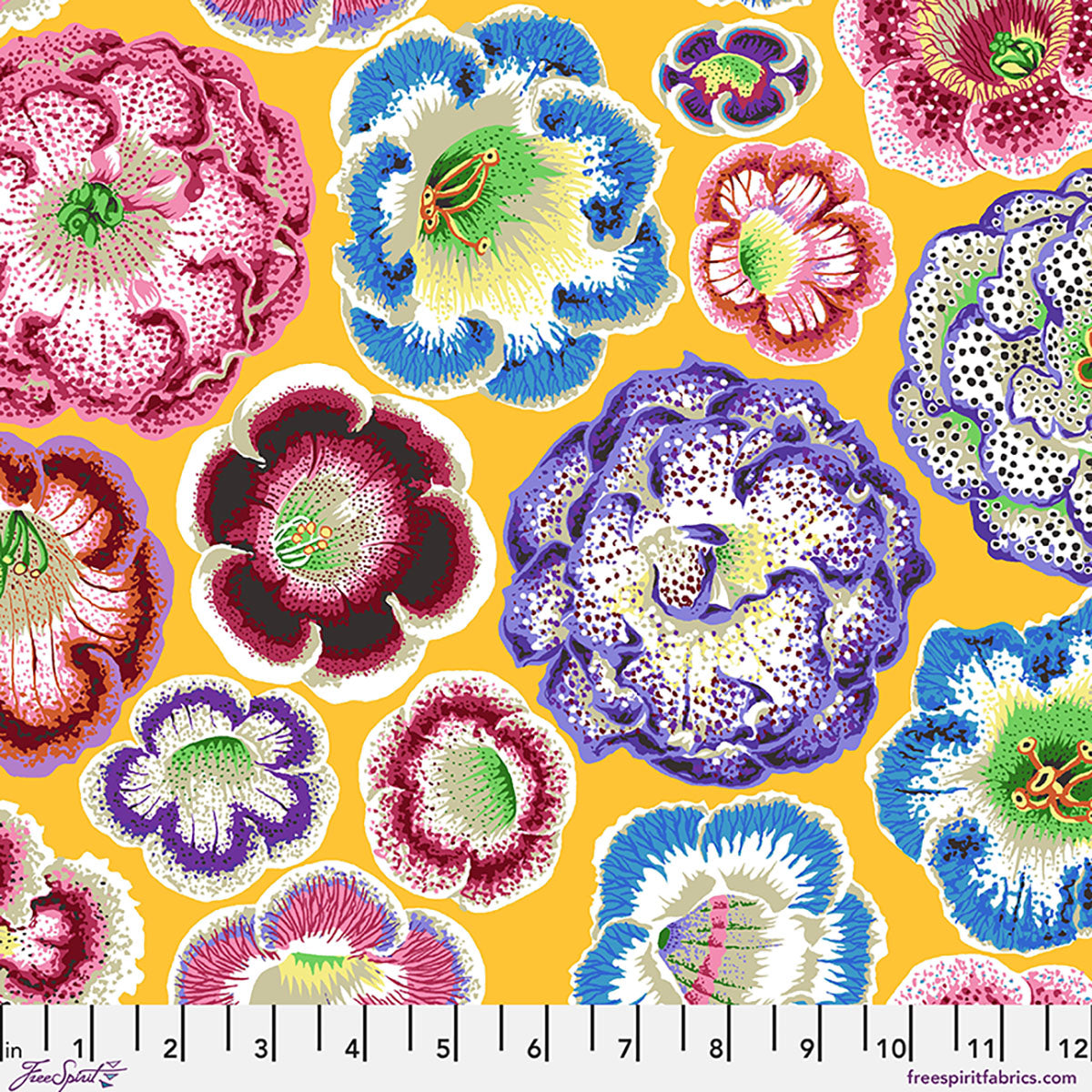 Kaffe Fassett Collective August 2026 : Helen Yellow PWPJ140.YELLOW