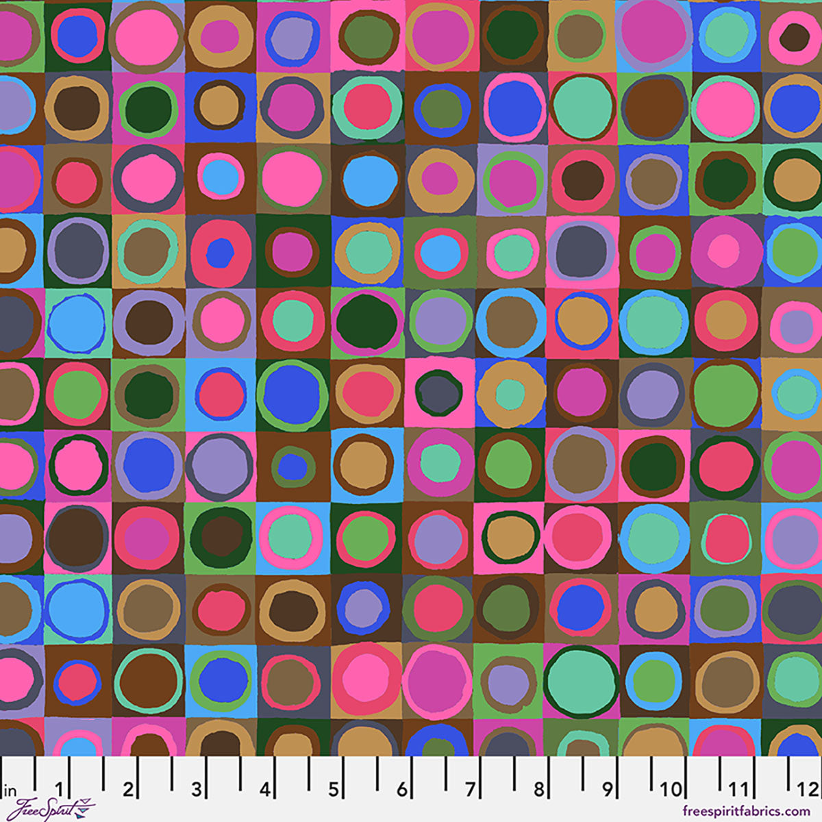 Kaffe Fassett Collective August 2026 : Tiddlywinks Emerald PWGP171.EMERALD