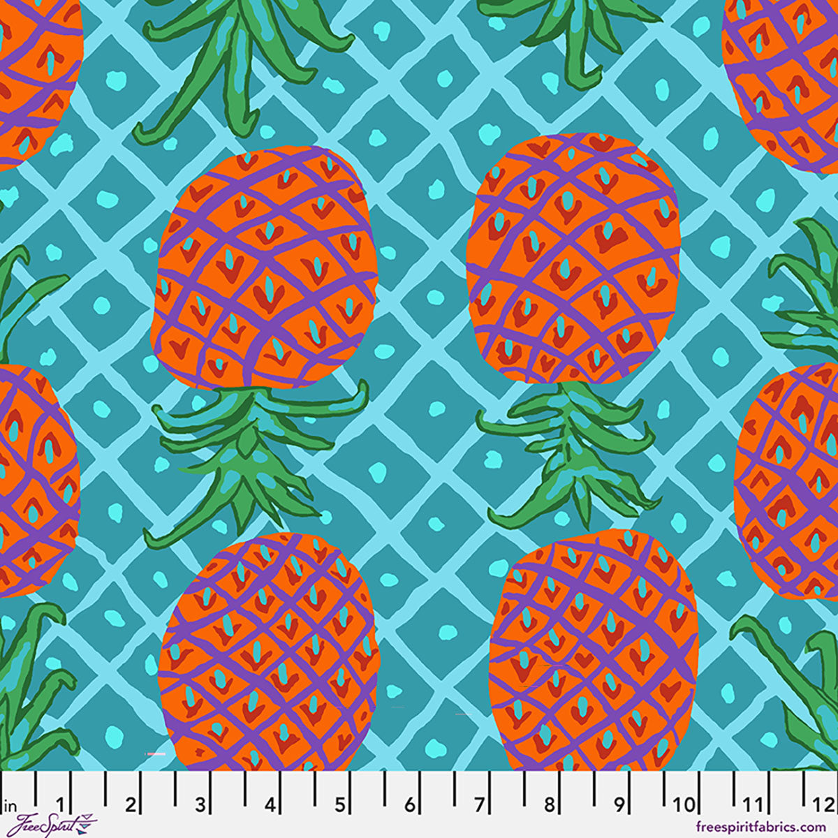 Kaffe Fassett Collective August 2026 : Upside Down Aqua PWBM108.AQUA