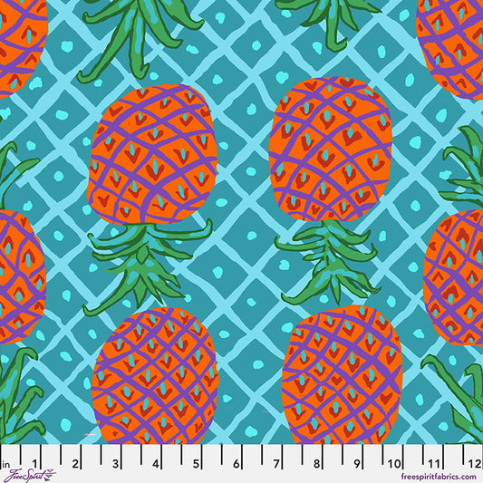 Kaffe Fassett Collective August 2026 : Upside Down Aqua PWBM108.AQUA