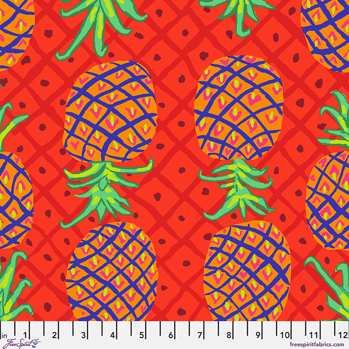 Kaffe Fassett Collective August 2026 : Upside Down Red PWBM108.RED