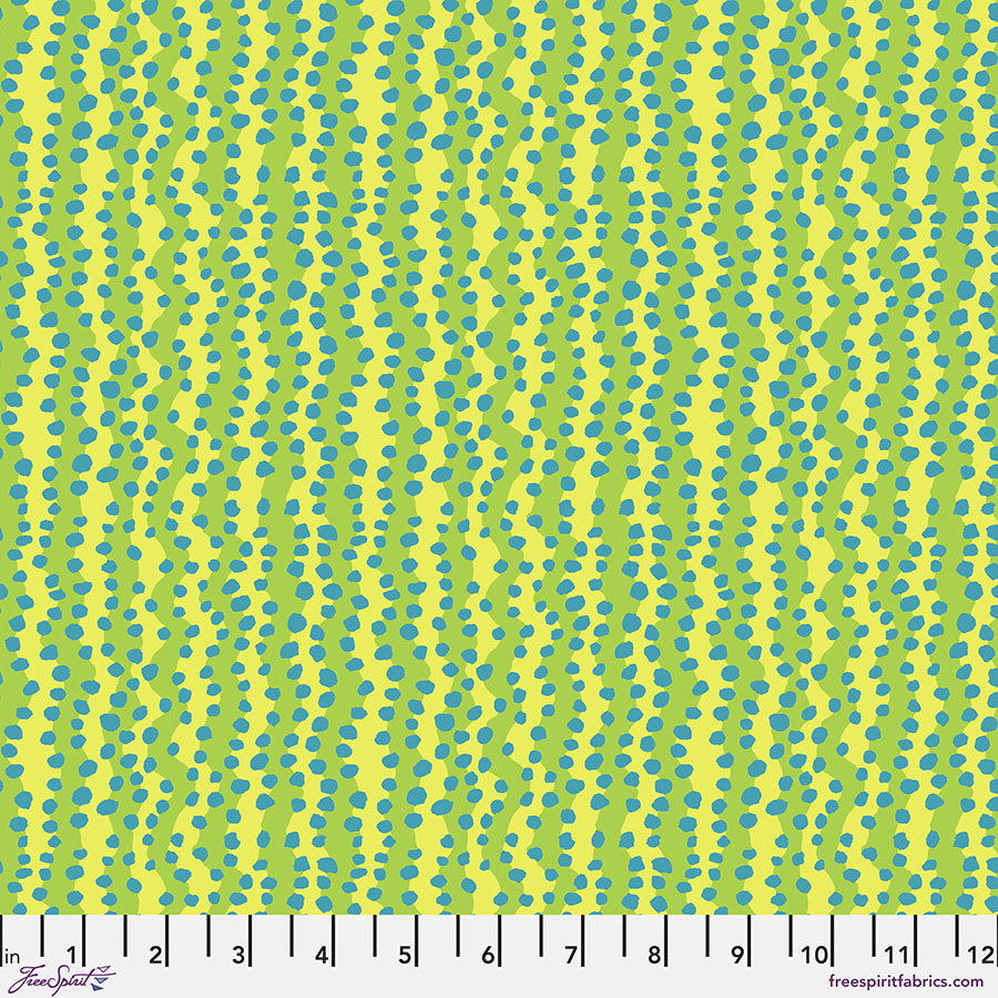 Kaffe Fassett Collective February 2025 : Bubble Stripe - Yellow PWBM097.YELLOW