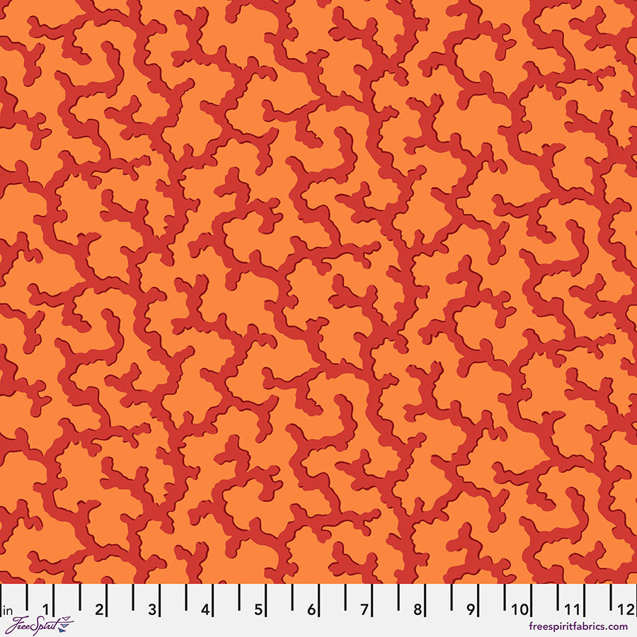 Kaffe Fassett Collective February 2025 : Coral Red - PWPJ004.RED