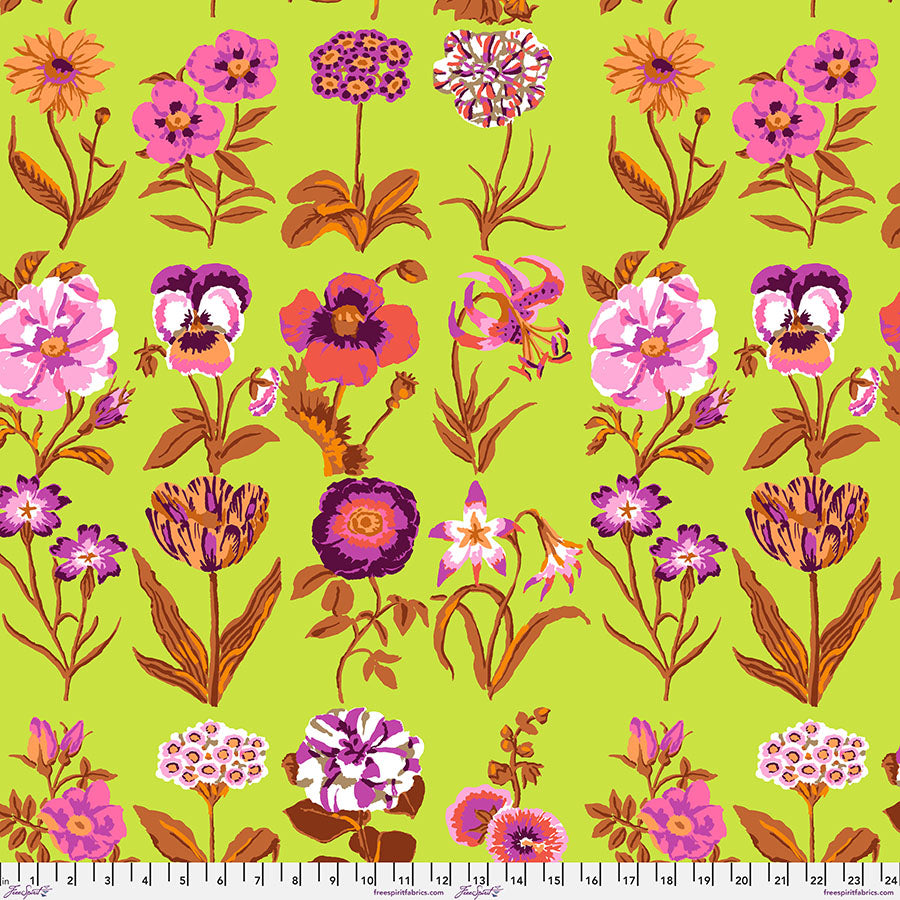 Kaffe Fassett Collective February 2025 : Flower Studies - Lime PWGP205.LIME