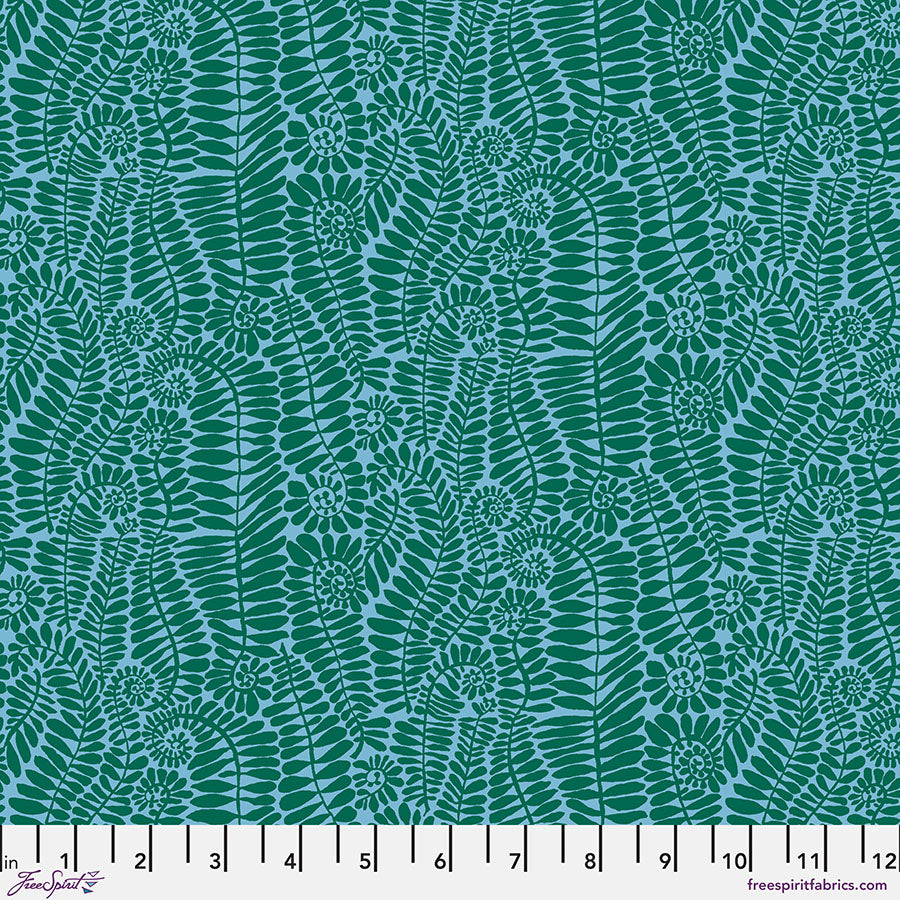 Kaffe Fassett Collective February 2025 : Fronds - Turquoise PWBM098.TURQUOISE