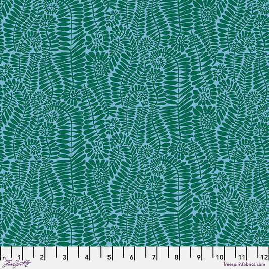 Kaffe Fassett Collective February 2025 : Fronds - Turquoise PWBM098.TURQUOISE