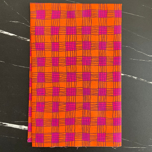 Kaffe Fassett Collective February 2025 : Gingham - Coral PWBM089.CORAL