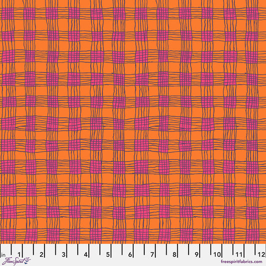 Kaffe Fassett Collective February 2025 : Gingham - Coral PWBM089.CORAL