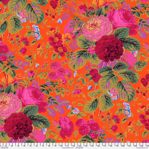 Kaffe Fassett Collective February 2025 : Grandi Floral Tomato - PWPJ053.Tomato