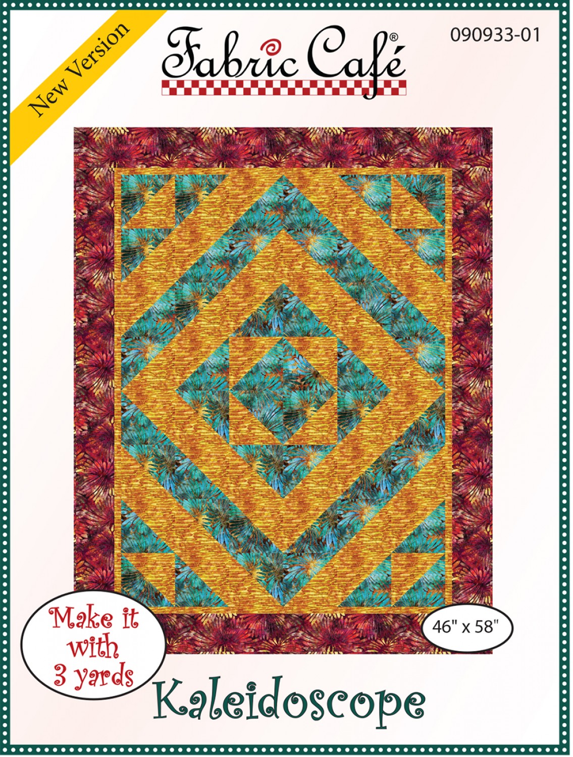 Kaleidoscope Quilt Pattern by Fabric Cafe