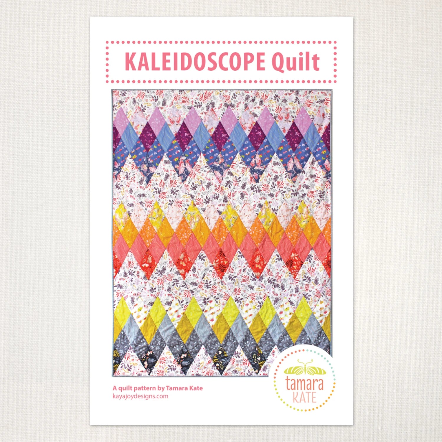 Kaleidoscope Quilt Pattern by Tamara Kate