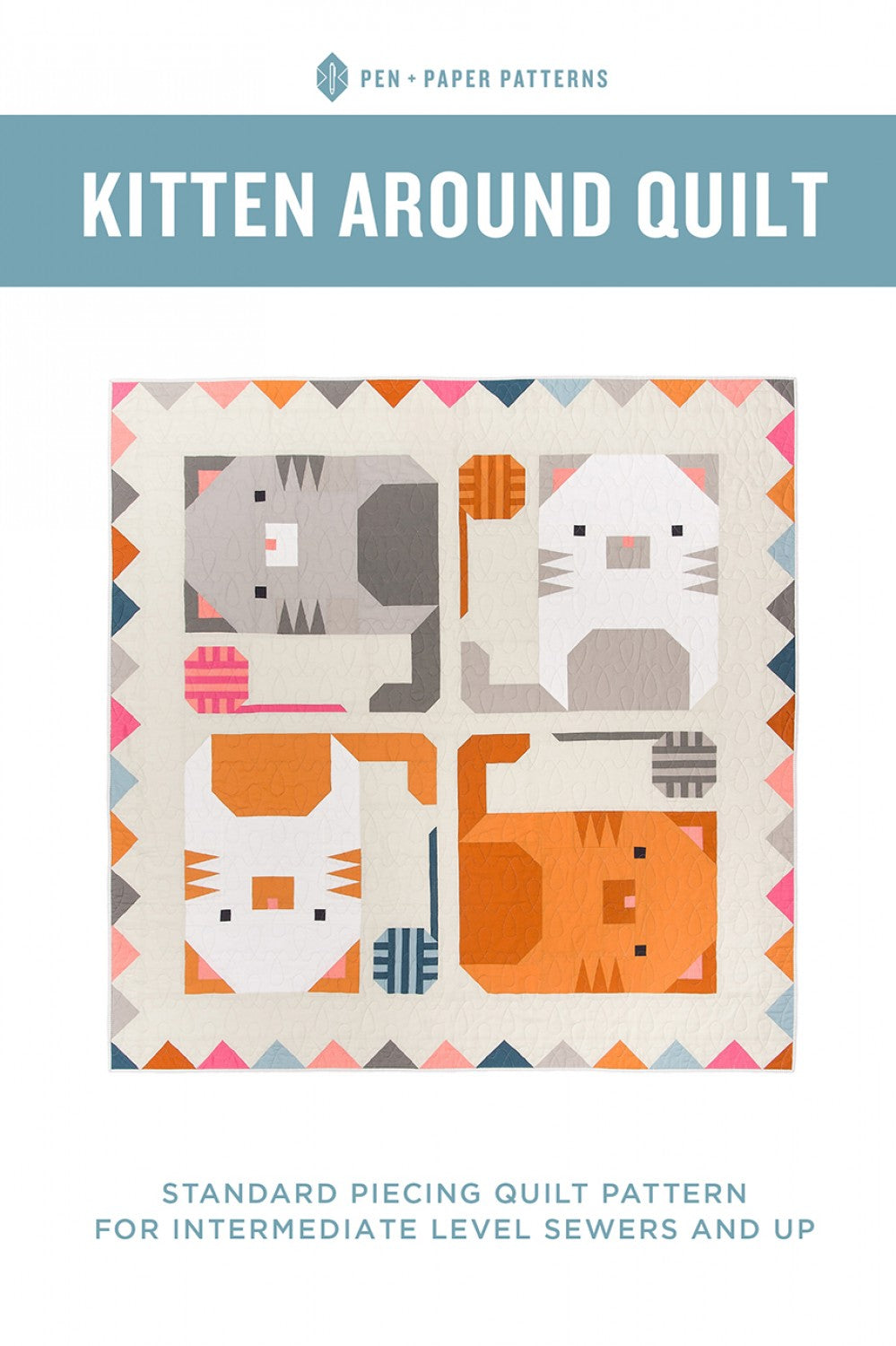 Kitten Around Quilt Pattern by Pen + Paper Patterns