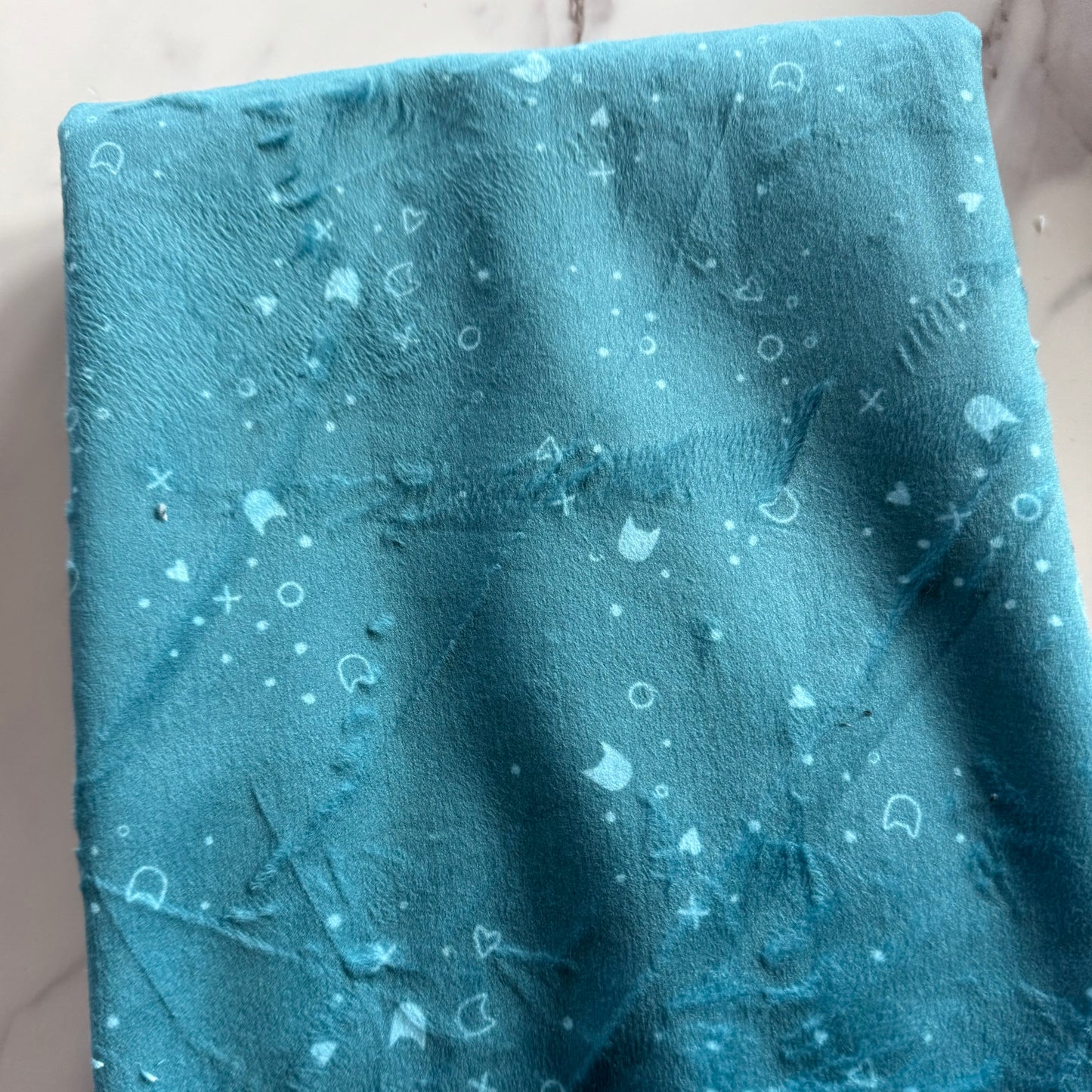 Kitty Litter by Pammie Jane Minky - XSTELLA-PPJ2986 Teal