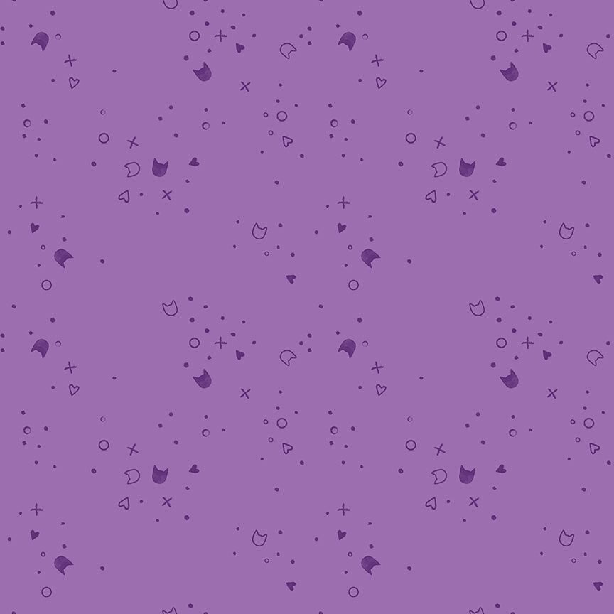 Kitty Litter by Pammie Jane Minky - XSTELLA-PPJ2986 Thistle