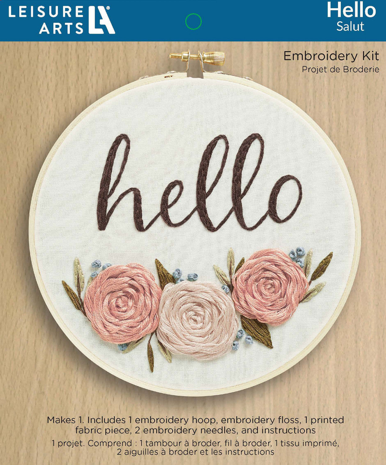 Leisure Arts Embroidery Kit 6in Hello # LAK56822 - Special Order