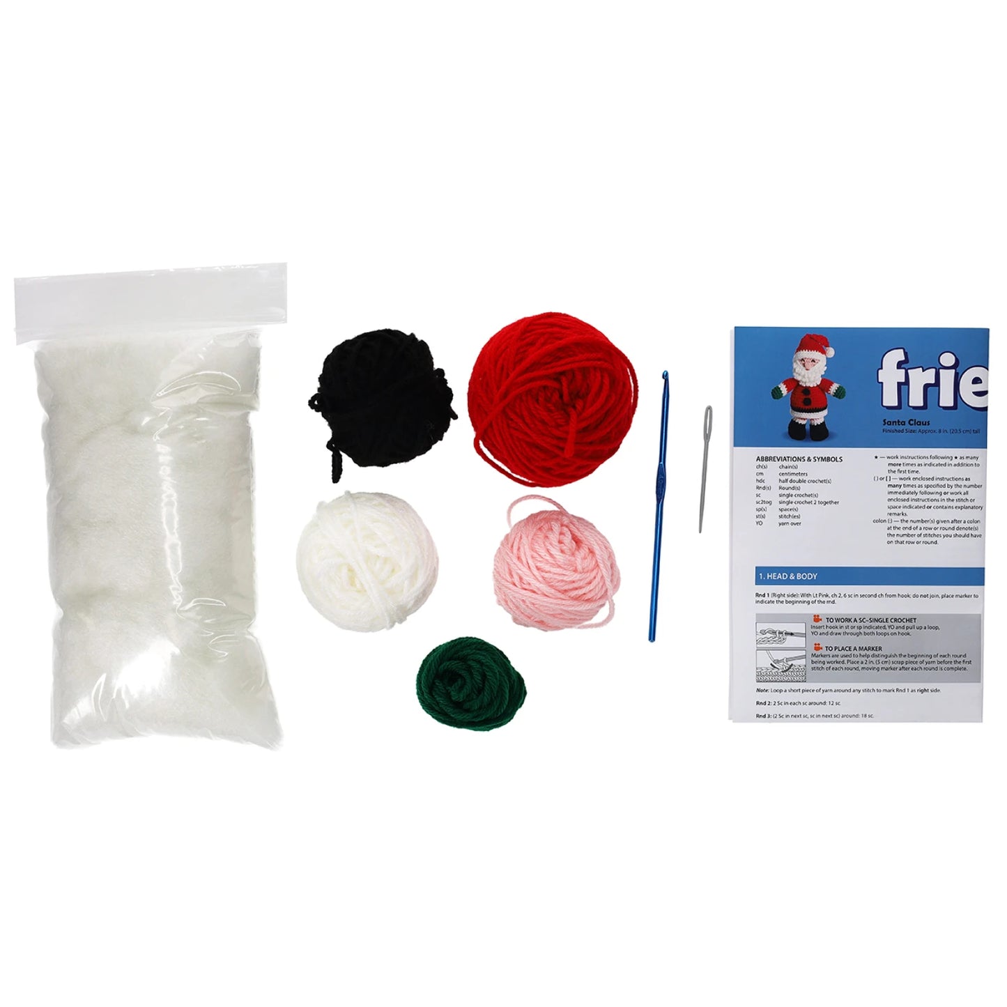 Holiday Friends Santa Amigurumi Kit - Special Order