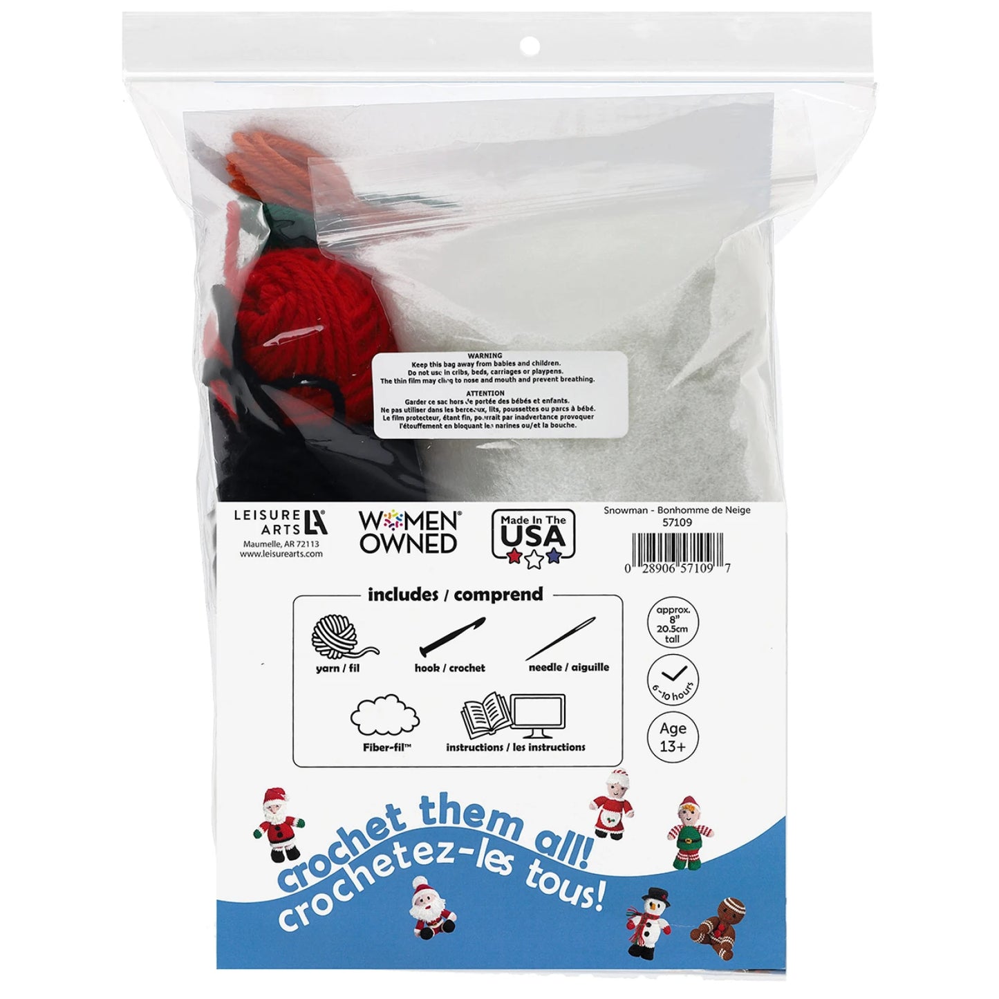 Holiday Friends Snowman Amigurumi Kit - Special Order