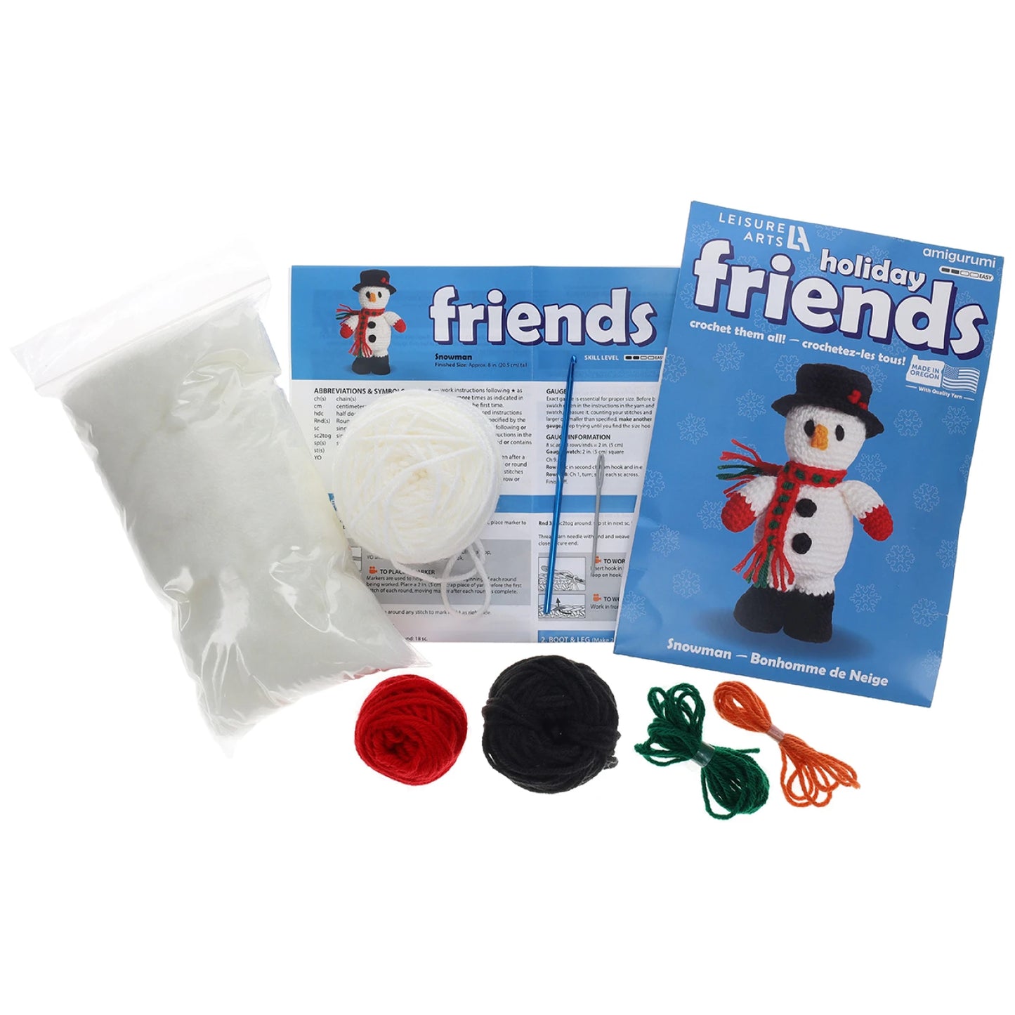 Holiday Friends Snowman Amigurumi Kit - Special Order