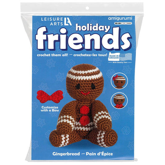 Holiday Friends Gingerbread Amigurumi Kit - Special Order