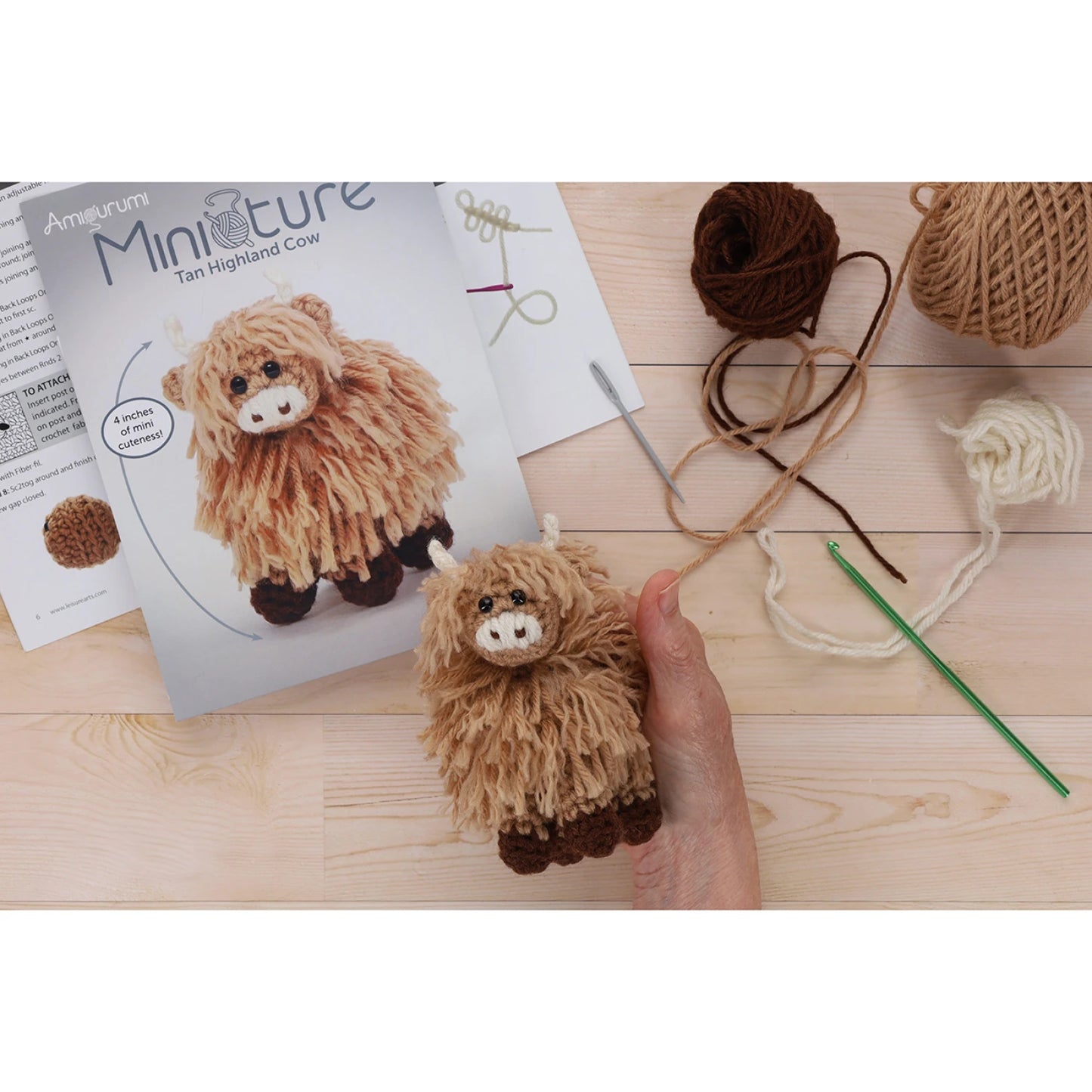 Miniature Highland Cow Amigurumi Kit - Special Order