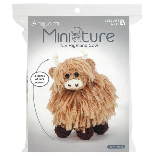 Miniature Highland Cow Amigurumi Kit - Special Order