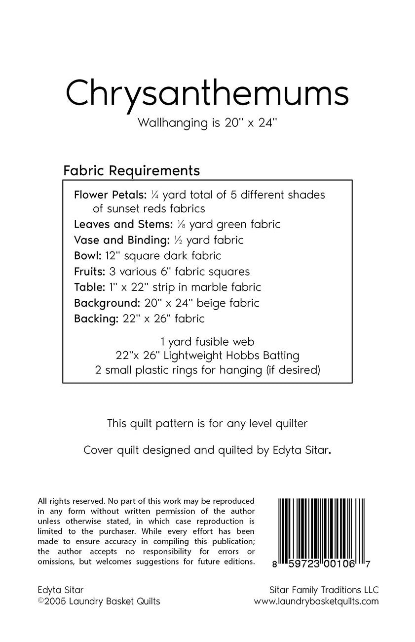 Chrysanthemums # LBQ-0106-P - Special Order