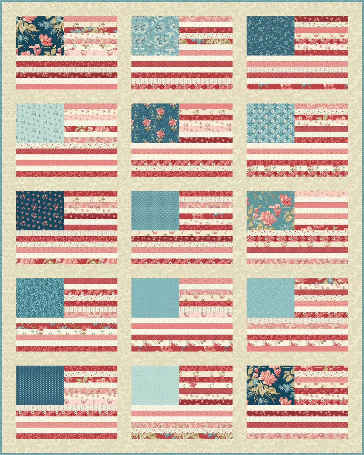 Made in USA Quilt Pattern by Laundry Basket Quilts
