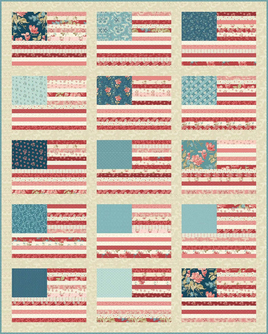 Made in USA Quilt Pattern by Laundry Basket Quilts