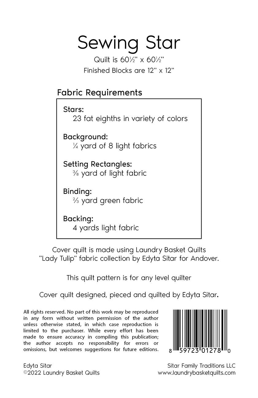 Sewing Star # LBQ-1278-P - Special Order