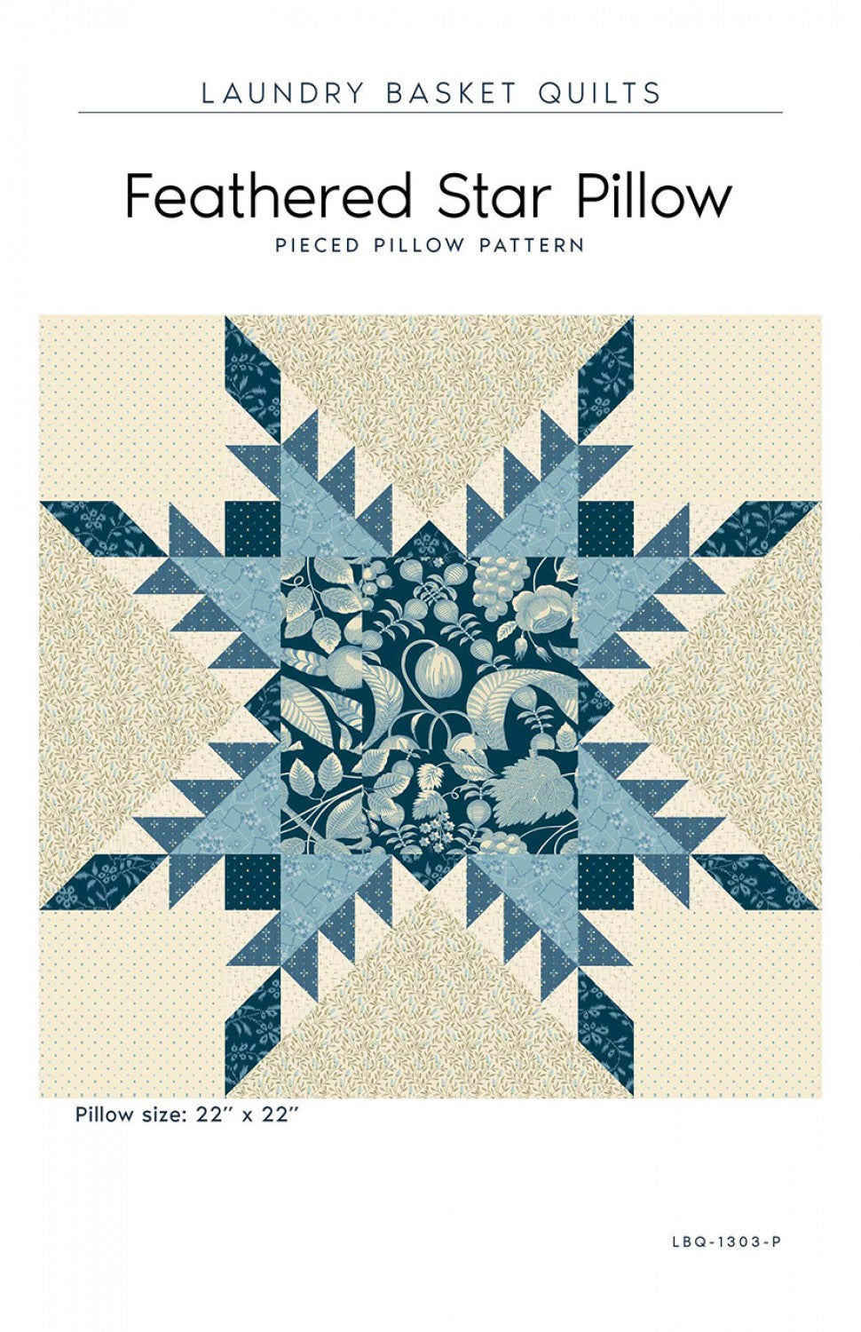 Feathered Star Pillow # LBQ-1303-P - Special Order