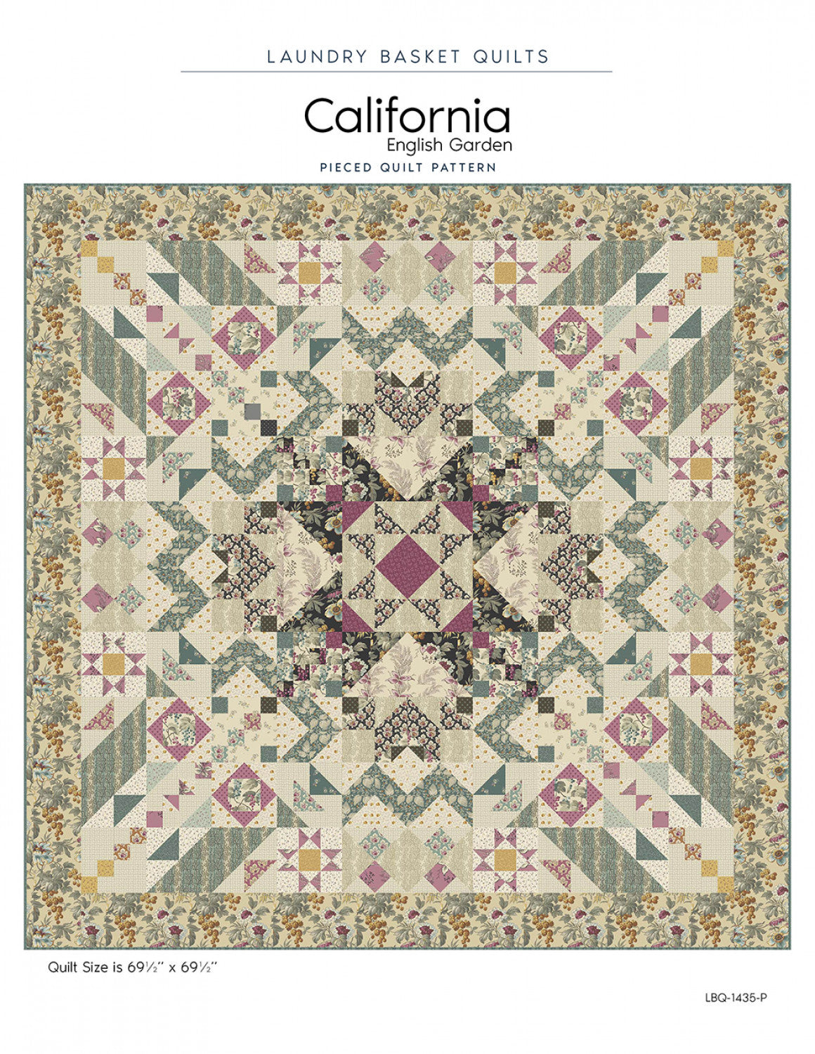 California - English Garden # LBQ-1435-P - Special Order - Will Ship After 11-20-24