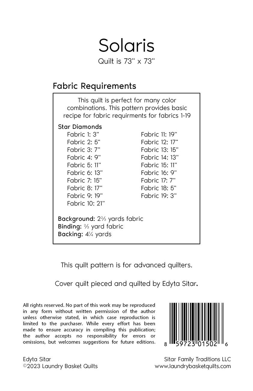 Solaris # LBQ-1502-P - Special Order