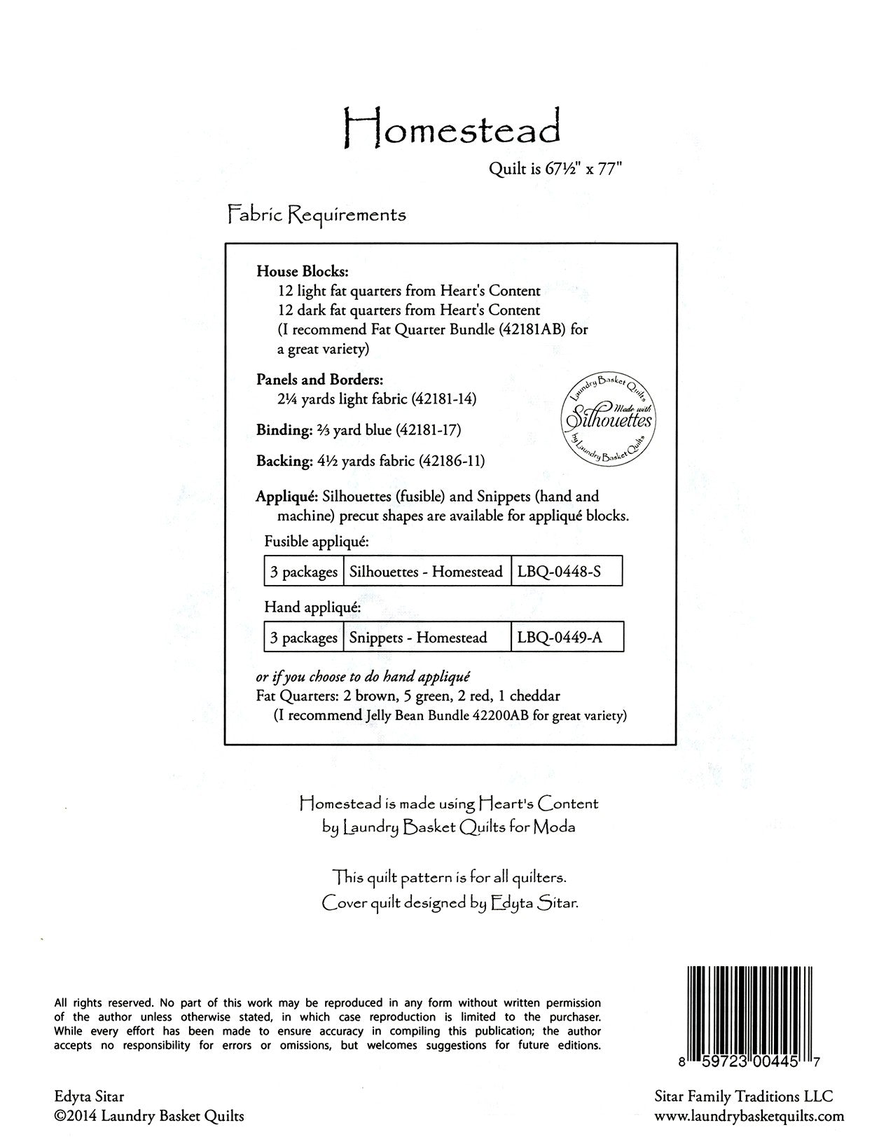 Homestead # LBQ0445 - Special Order