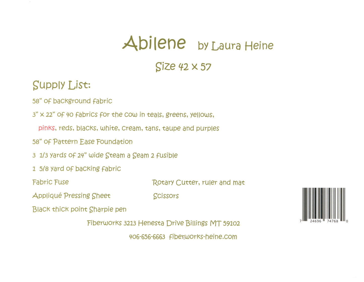 Abilene Collage # LHFWABILENE - Special Order