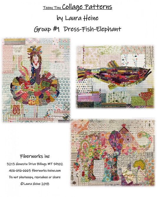 Teeny Tiny Collage Pattern Group 1 # LHFWTT1 - Special Order