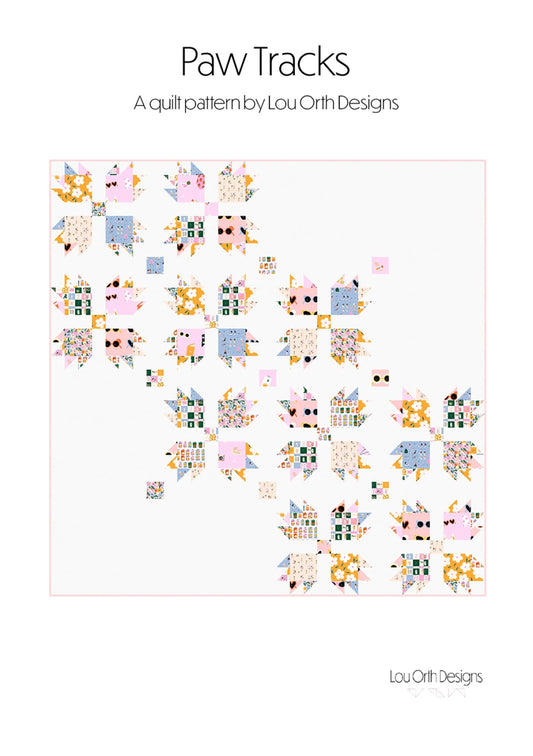 Paw Tracks Quilt Pattern by Lou Orth