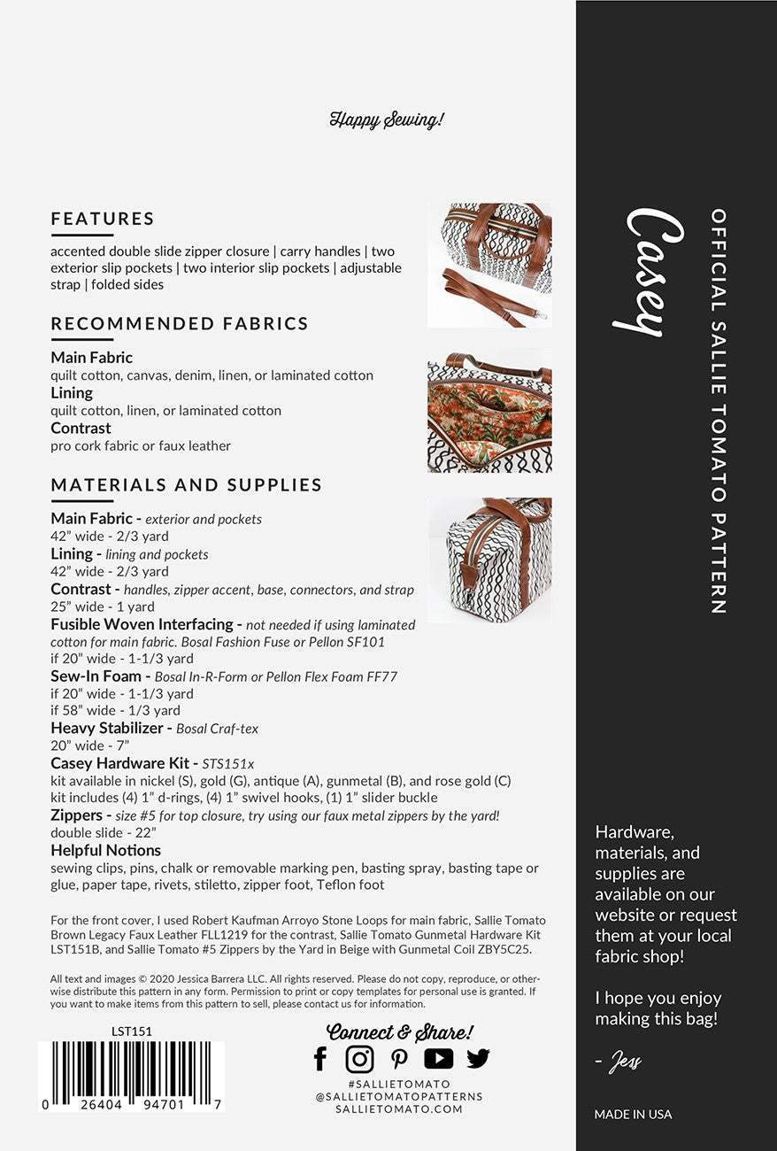 Casey Pattern # LST151 - Special Order