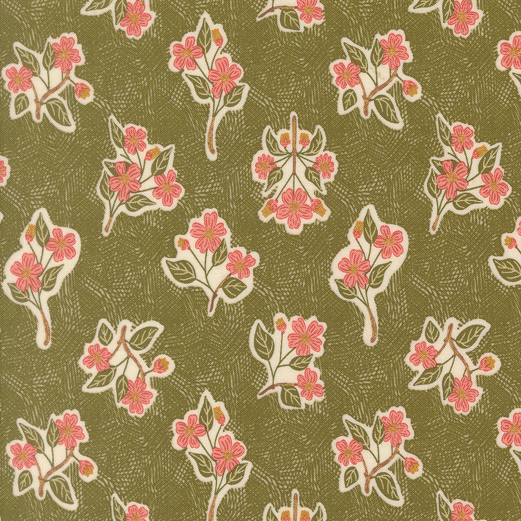 Ladybug Whimsy by Gingiber : Apple Blossom Metal Grass 48443 17M