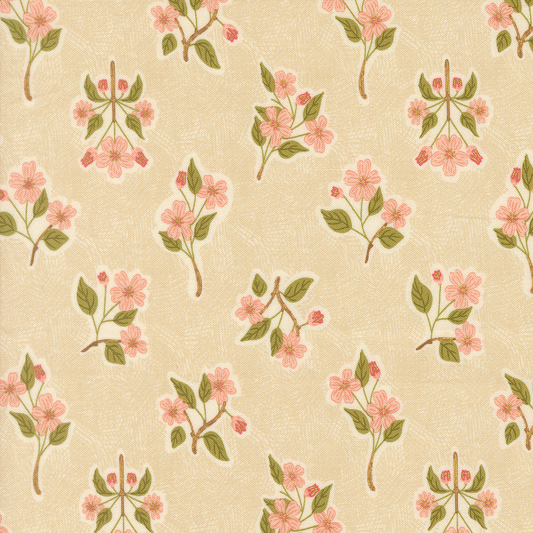 Ladybug Whimsy by Gingiber : Apple Blossom Metal Natural 48443 12M