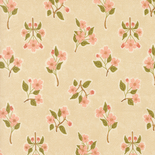 Ladybug Whimsy by Gingiber : Apple Blossom Metal Natural 48443 12M