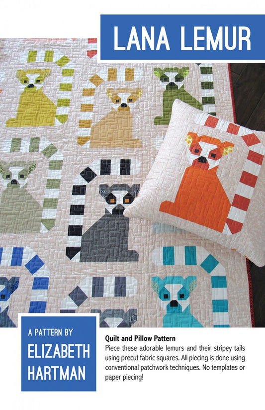 Lana Lemur Quilt Pattern by Elizabeth Hartman