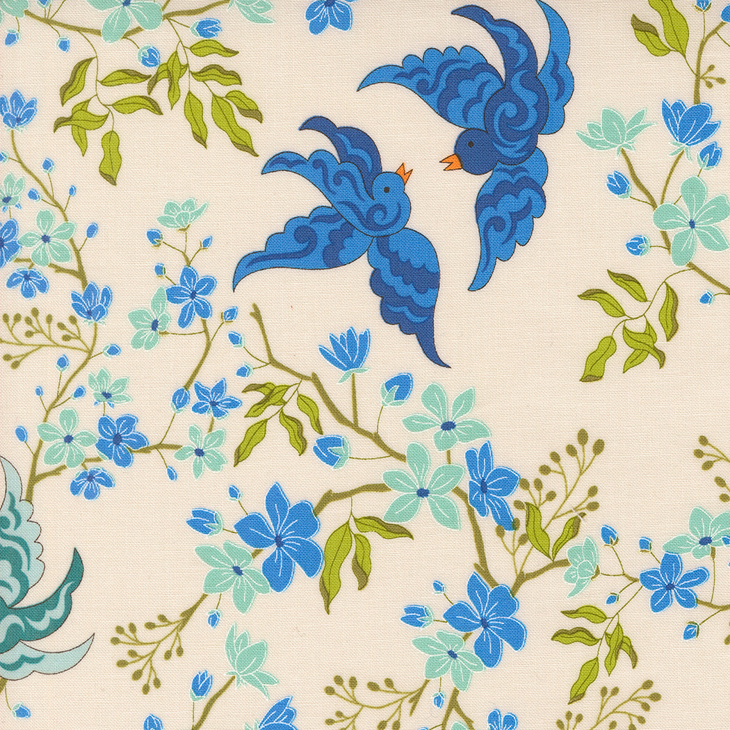 Legendary Love by Sarah Thomas of Sariditty : Lovebirds Porcelain Navy 45051 22